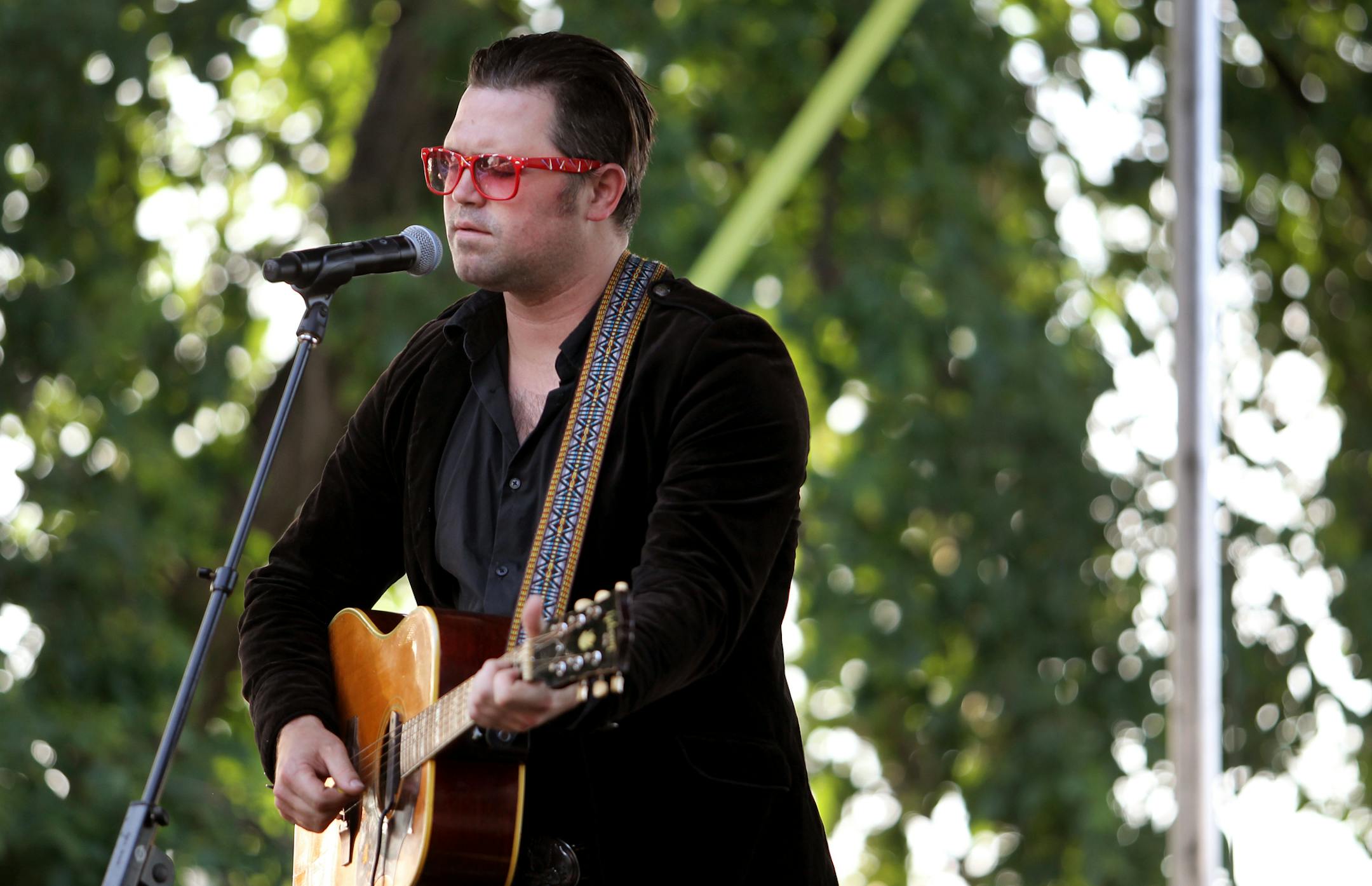Actual Wolf performs during the Basilica Block Party at Basilica of St. Mary church in Minneapolis, Minn., on Friday, July 12, 2013. ] (ANNA REED/STAR TRIBUNE) anna.reed@startribune.com (cq)