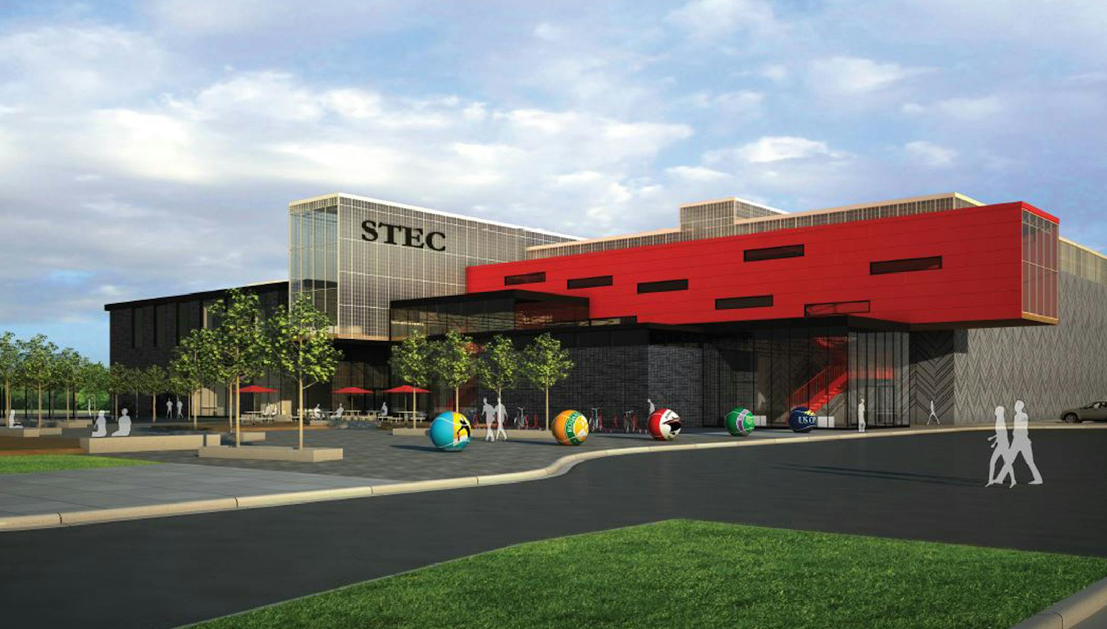 Proposed Shakopee Tennis and Education Center, outside view. Cuningham Group June 2014