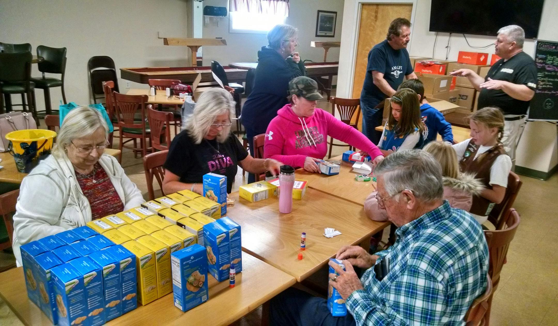 As a way of saying thank you to military personnel, Girl Scout Troop 91, based out of North Myrtle Beach, sold 1,013 boxes of cookies that are being sent to the men and women aboard the USS New York. (Courtesy Lisa Maggio) ORG XMIT: 1228047
