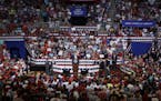 President Donald Trump speaks at a rally in Greenville, N.C., July 17, 2019. Republicans on Thursday tried to distance themselves from the &#x201c;sen