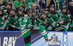 Shane Gersich and the Fighting Hawks were in the Frozen Four in 2016, but will have to find some extra scoring punch against Omaha to keep this season