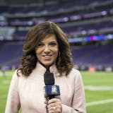 Michele Tafoya, sideline reporter for NBC Sunday Night Football, lives in Edina with her husband and two children. Tafoya recently joined Tom Barnard on the popular KQ Morning Show.
