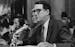 FILE -- Herbert Kalmbach, President Richard Nixon&#x2019;s personal lawyer, testifies during the Senate Watergate hearings, in Washington in July of 1
