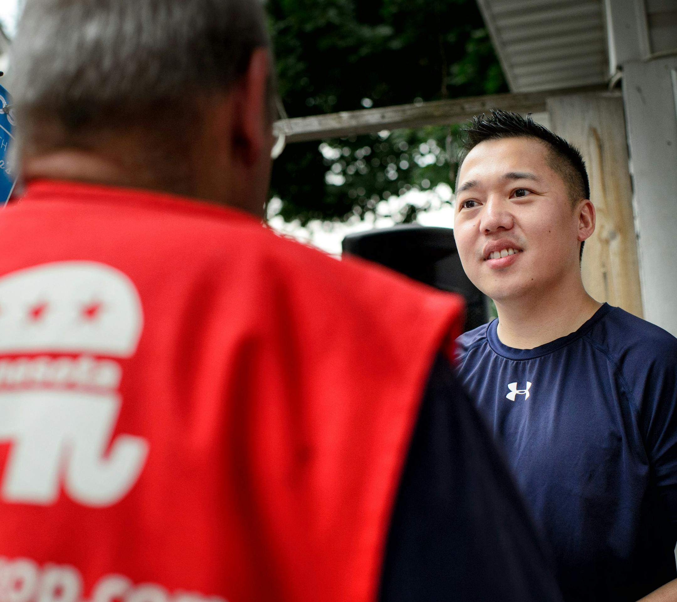 Voter Robert Yang ] GLEN STUBBE * gstubbe@startribune.com Tuesday September 1, 2015 Despite the success of celebrity mogul Donald Trump in poll after poll of the Republican presidential field, it's next to impossible to find support for him among prominent Minnesota Republicans. So we'll go to the State Fair, hang at the Minnesota GOP booth for a couple hours and see if we can find some Trump supporters.