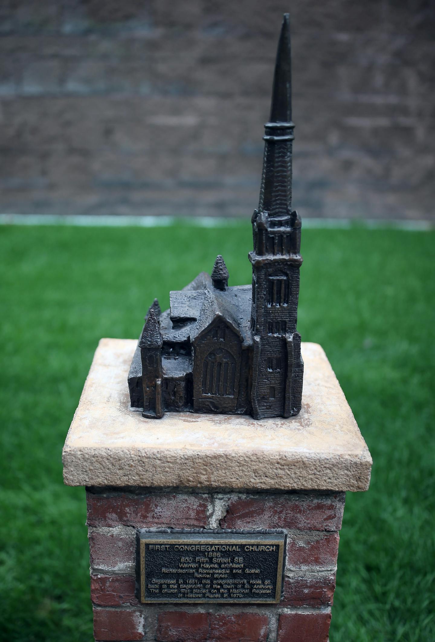 Congregational Church from 1886 . City of Minneapolis and Minneapolis Park and Recreation Board launch six interactive map tours that make it easy to explore public art in the city Thursday August 17, 2017 in Minneapolis, MN. ] JERRY HOLT &#xef; jerry.holt@startribune.com