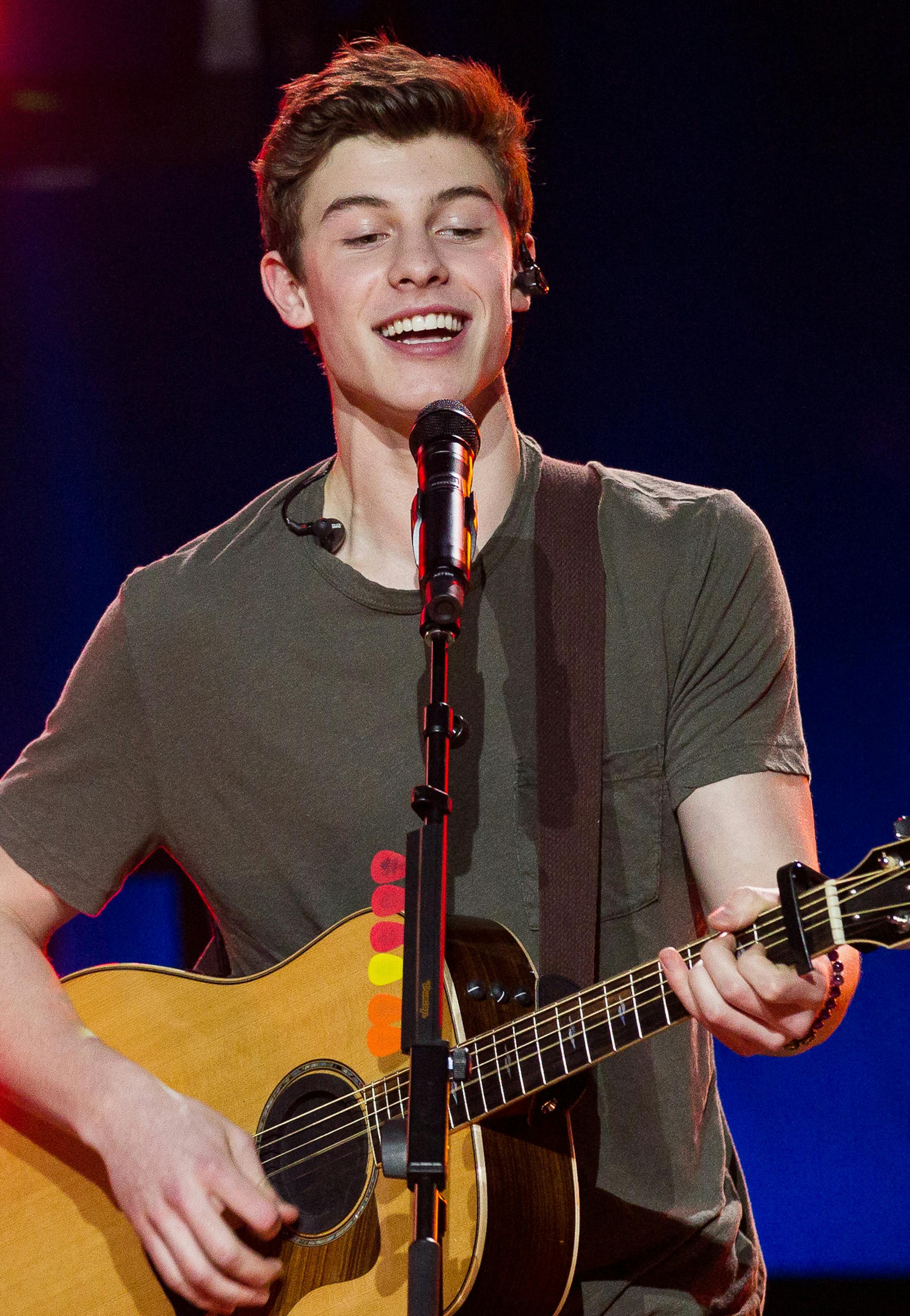 Shawn Mendes performs on stage at the iHeartRadio Theater LA on Friday, March 27, 2015, in Los Angeles, CA.(Photo by John Salangsang/Invision/AP)
