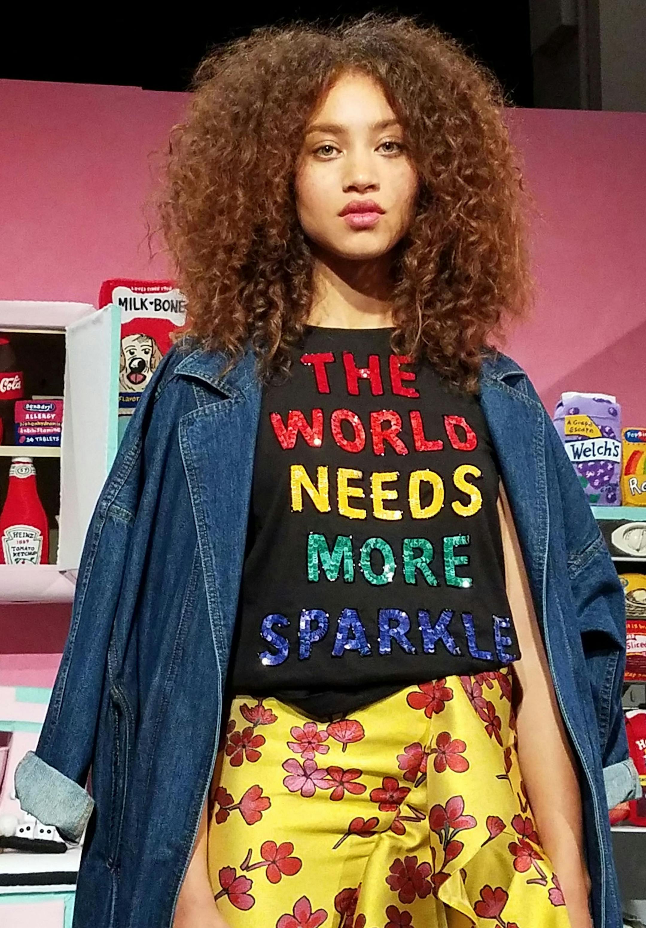 Sequined statement tee by Alice + Olivia. (Sara Bauknecht/Pittsburgh Post-Gazette/TNS)