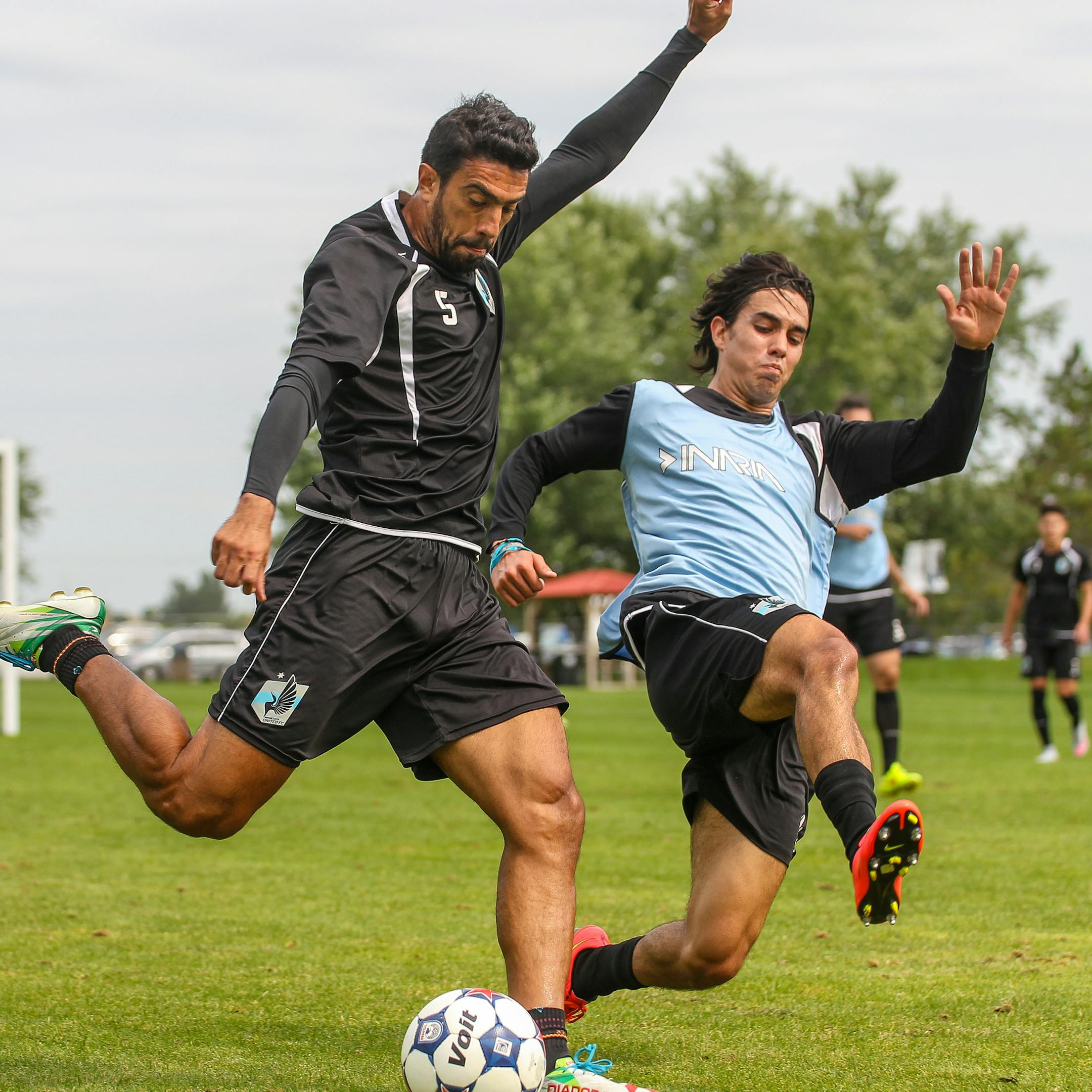 Minnesota United defender Tiago Calvano, 5,during practice at the team's facility at the National Sports Center in Blaine. Mark Hvidsten, mark.hvidsten@startribune.com