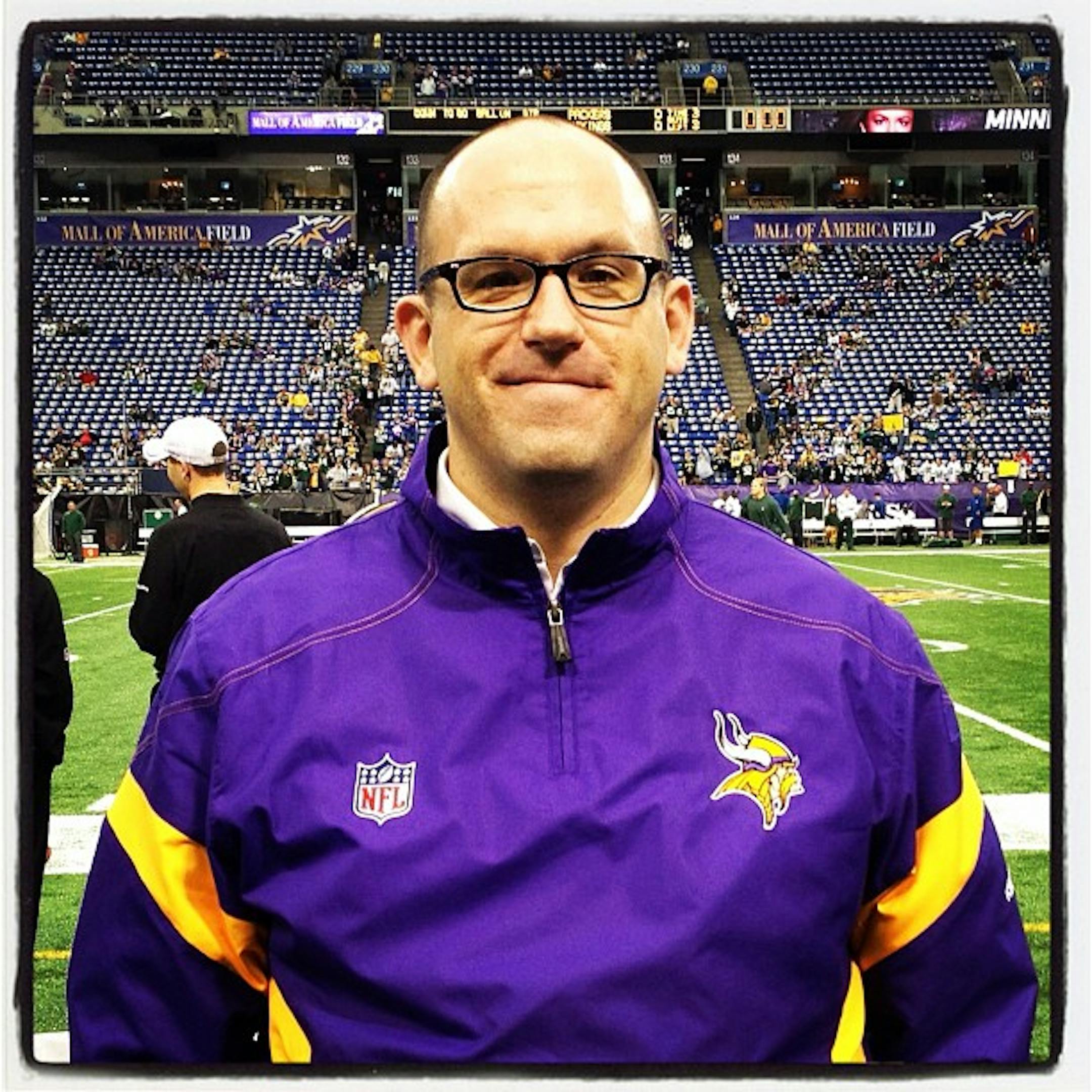 Senate Republican spokesman Michael Brodkorb at Sunday's game