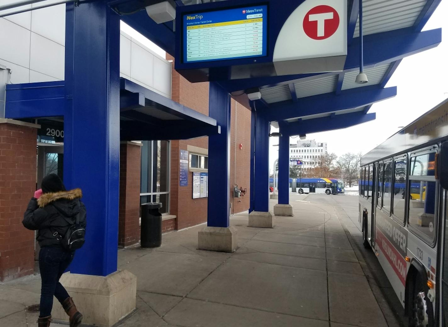 The Brooklyn Center Transit Center will get a major facelift this spring and summer, including new concrete, sidewalks and a refreshed interior