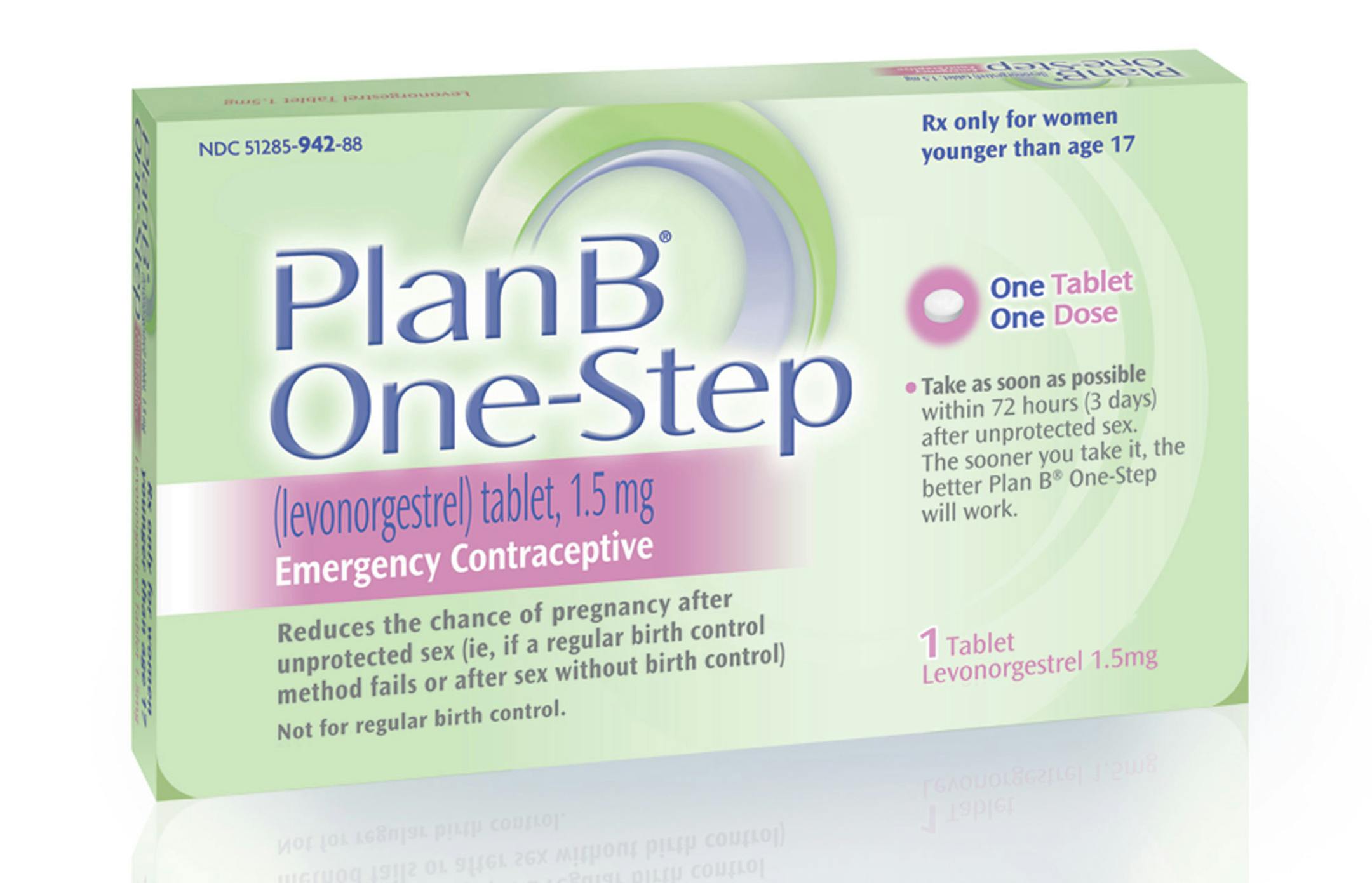 This undated image made available by Teva Women's Health shows the packaging for their Plan B One-Step (levonorgestrel) tablet, one of the brands known as the "morning-after pill." About 1 in 9 younger women who've had sex have taken the morning-after pill, according to the first government report to focus on use of emergency contraception since it was approved in 1998. At least five versions of the morning-after pills are sold in the United States. The results of the study were released Thursda