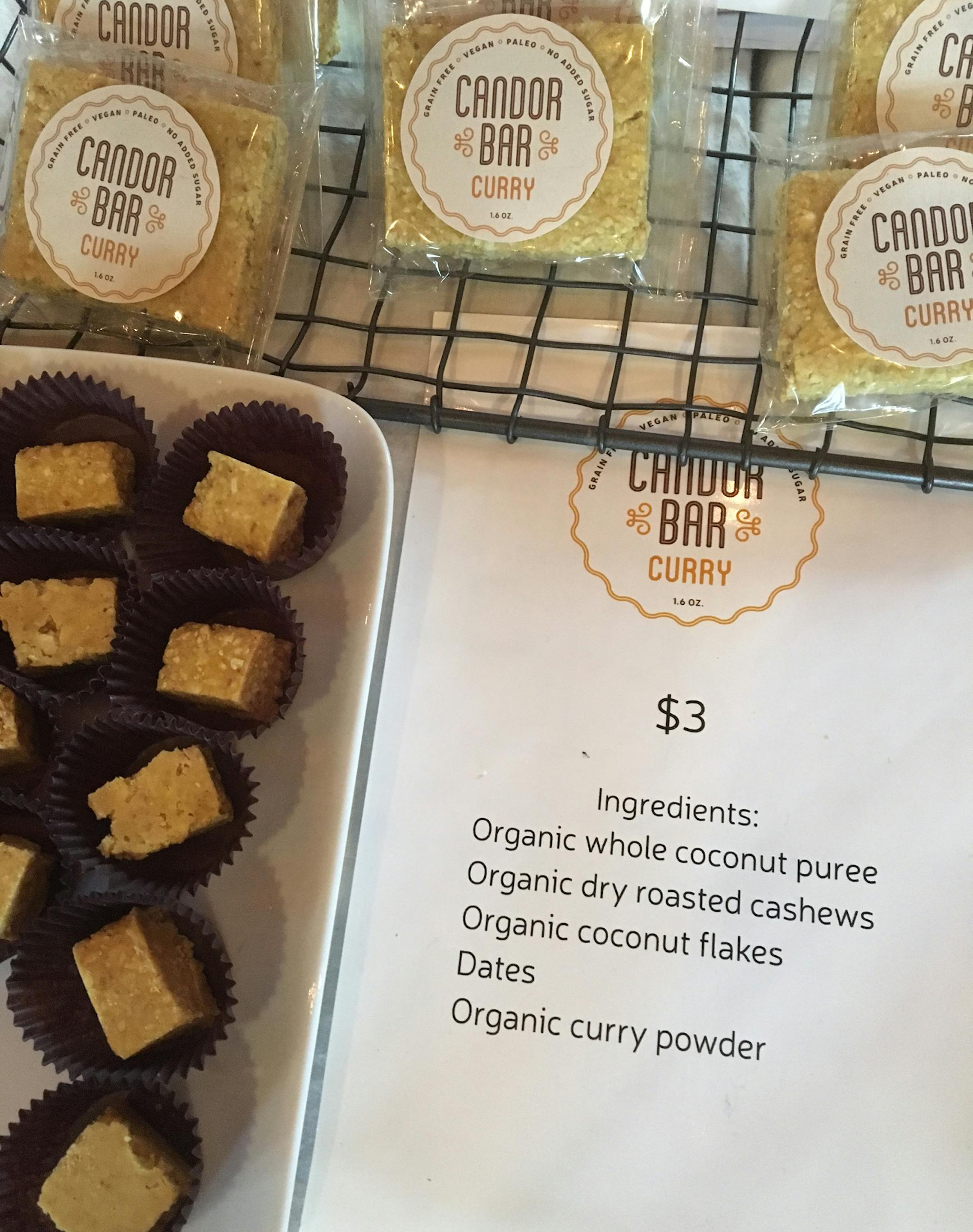 Candor bars tout a short ingredients list. ORG XMIT: MIN1704271355482781