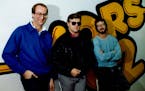 Tom Barnard, center, with morning show sidekicks Mark Rosen and Dan Culhane in 1987. "It was the perfect mix" of personalities, Rosen said of their ra