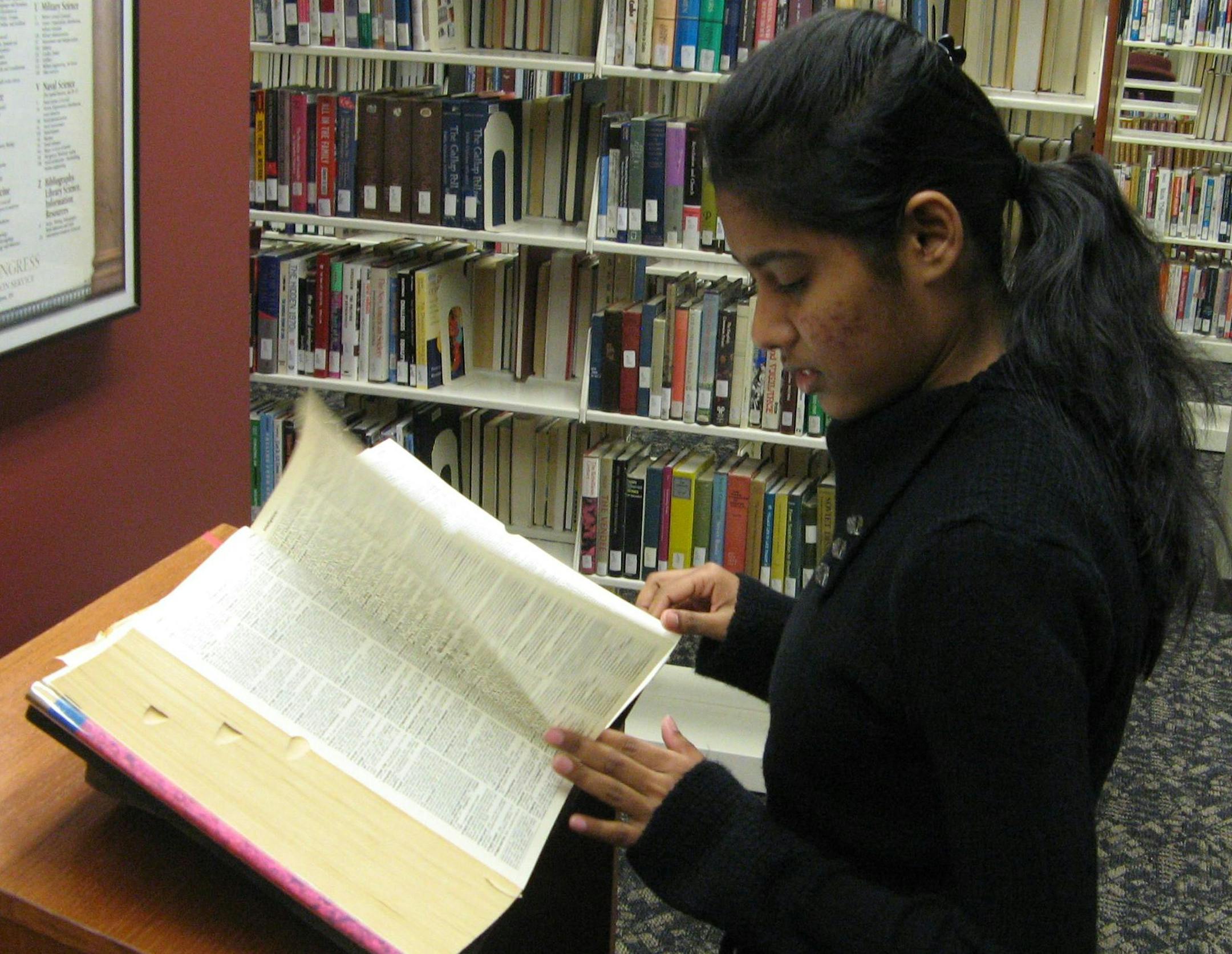 The library at St. Catherine's University.