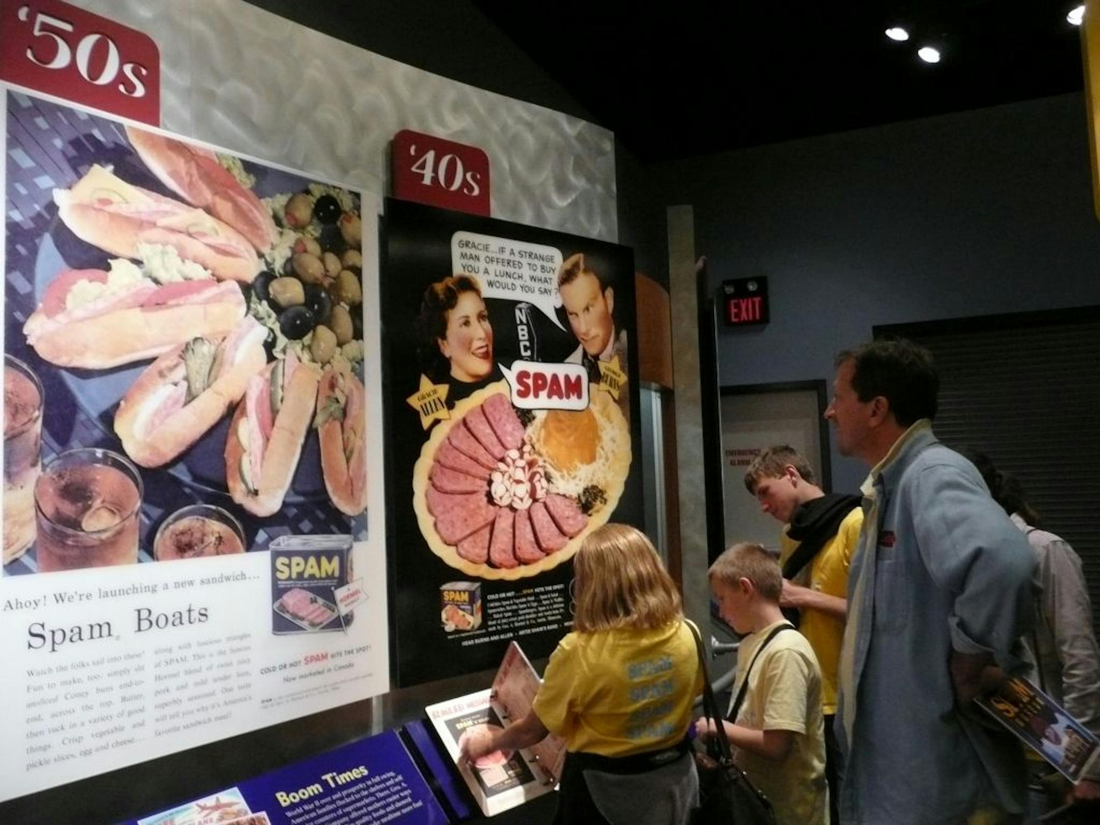 The history of Spam, including ite explosive growth in the 1940s, is detailed at the Spam Museum in Austin, Minn.