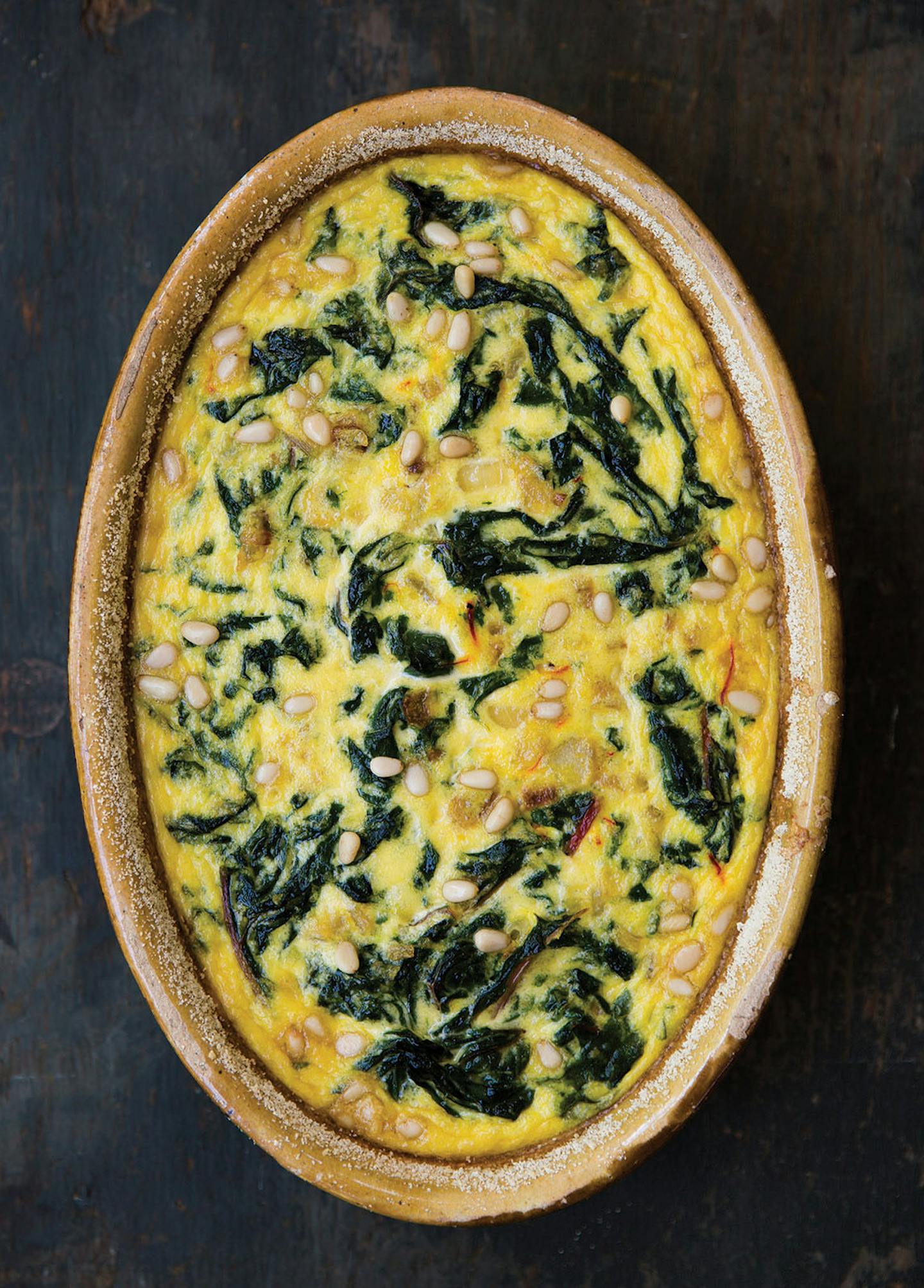 Recipe Chard and Saffron Flan