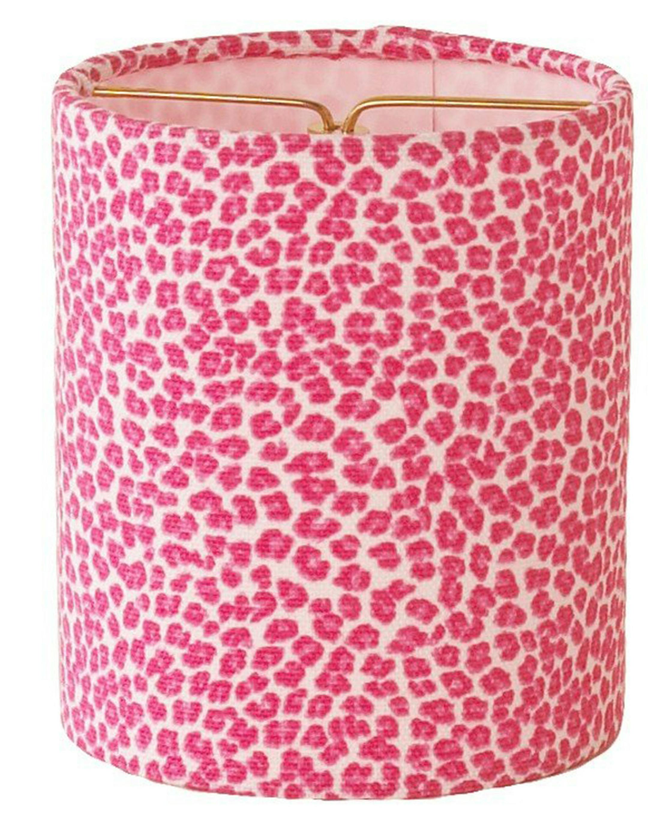 A leopard patterned chandelier shade is pretty in pink; it's 4 inches and $19 at Shades of Light, www.shadesoflight.com (Shades of Light)