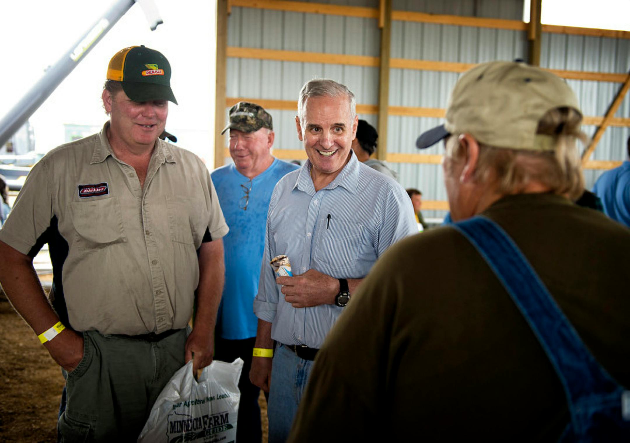 Governor Mark Dayton delivered the keynote speech at Farmfest the outstate agricultural trade show held each year at Gilfillian Estate in Redwood County, Minnesopta,  Thursday August 8, 2013   ]   GLEN STUBBE * gstubbe@startribune.com