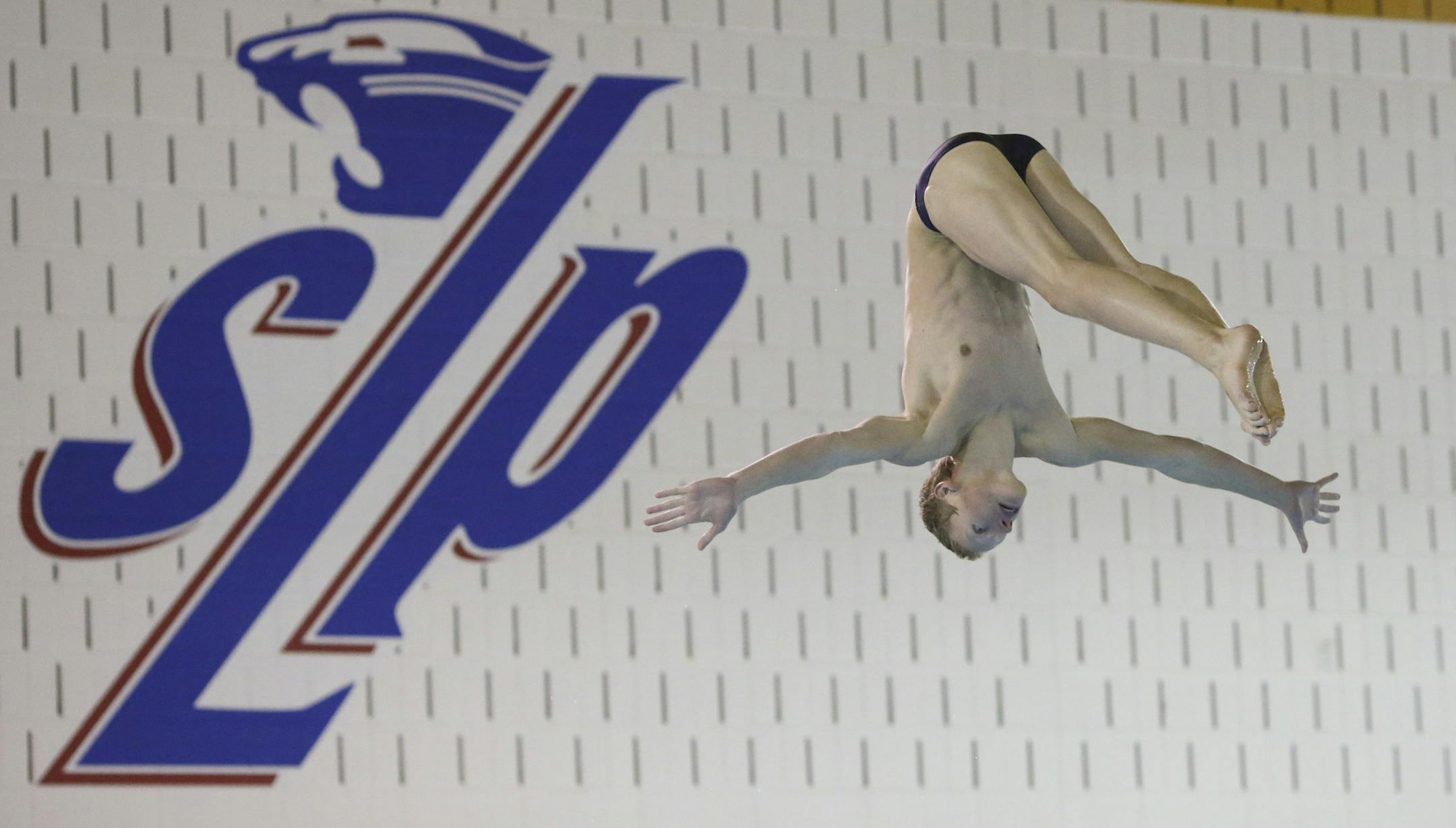 Spring Lake Park diver Mitch Raihle broke the school record and won the Class 1A state championship.