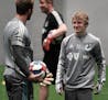 High-priced teenager Thomas Chacon practices with Minnesota United for the first time. ]
brian.peterson@startribune.com
Blaine, MN
Tuesday, August 20,