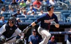 Max Kepler hit the third of the Twins' back-to-back-to-back home runs in the sixth inning against New York at Yankee Stadium on Sunday.