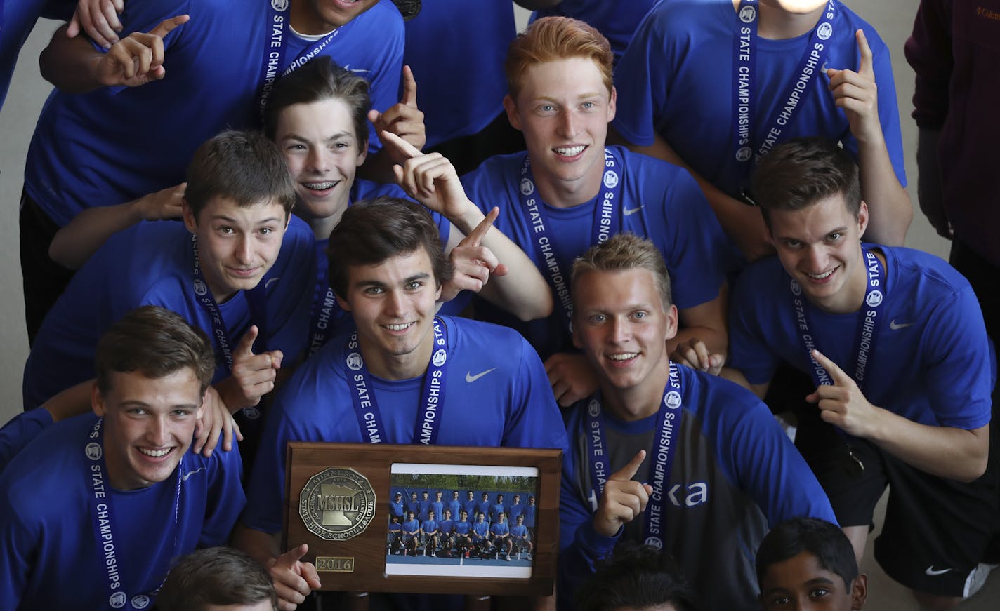 Minnetonka defeated the top two seeds in Class 2A - East Ridge and Rochester Century - en route to its championship.