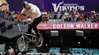 Colton Walker competed in the Fruit of the Loom BMX Dirt Final Saturday. ] ANTHONY SOUFFLE &#xef; anthony.souffle@startribune.com Athletes competed in
