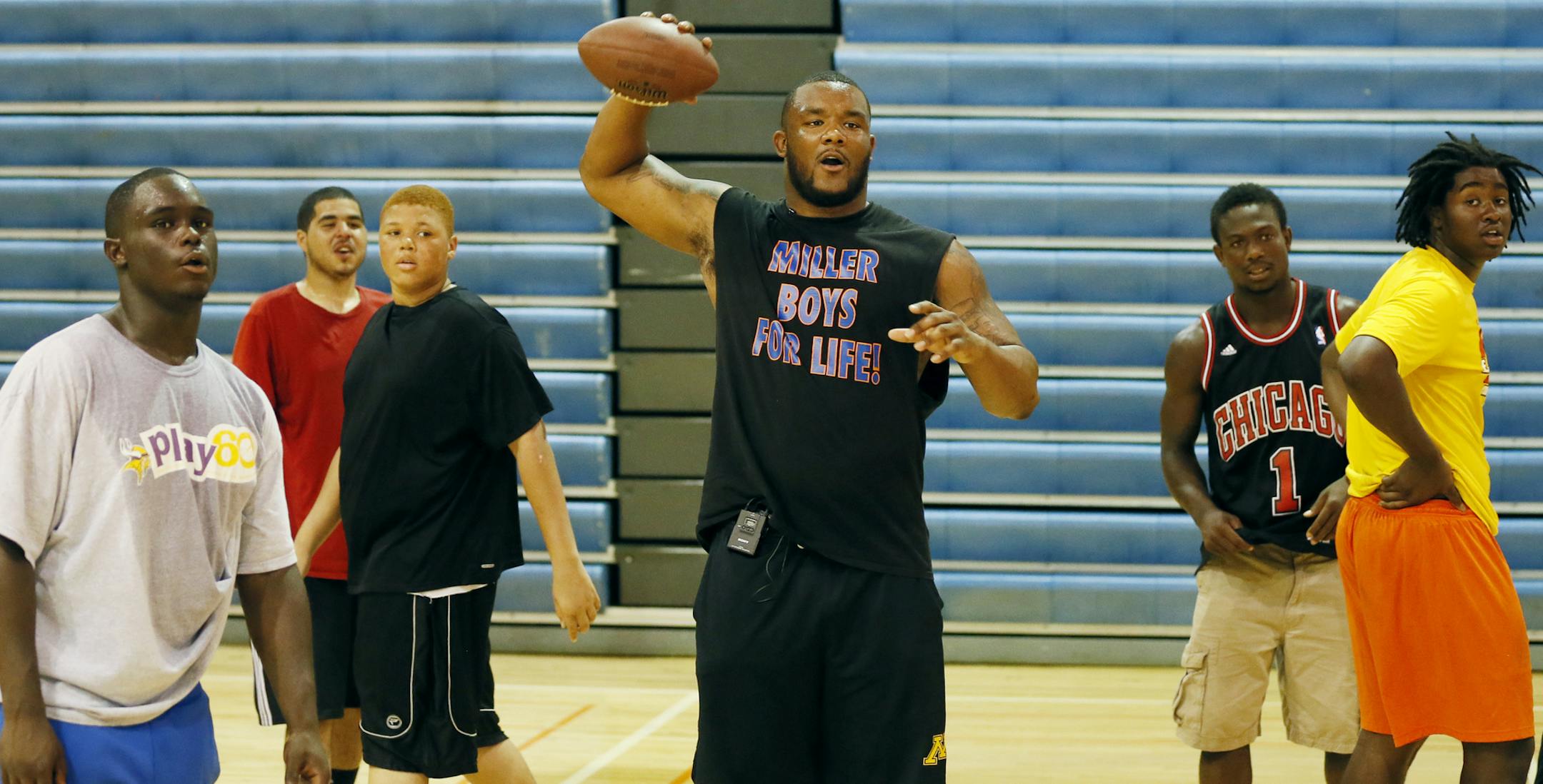 Gophers defensive lineman Ra'Shede Hageman visited his old high school, Washburn on Thursday July 18, 2013 . ] JERRY HOLT ‚Ä¢ jerry.holt@startribune.com