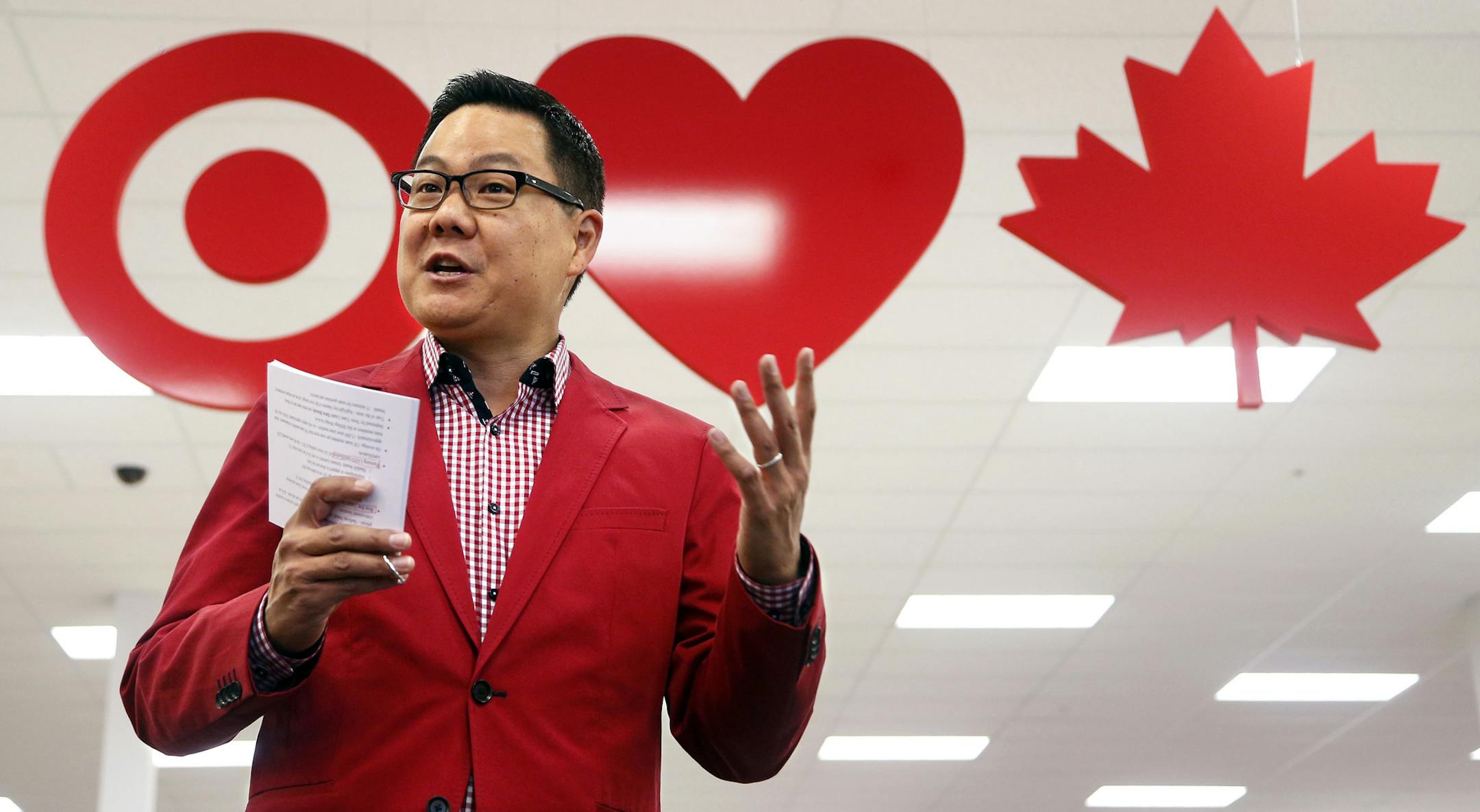 FILE -- Canadian customers haven't returned the love Target attempted to convey as it opened stores, including this one in Ottawa, where a Target executive gave media a tour of store before its grand opening.
