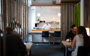 Chef Shigeyuki Furukawa makes final preparations for dinner before his diners arrive at Kado No Mise in Minneapolis, Minn. on Friday, May 30, 2025. Fu