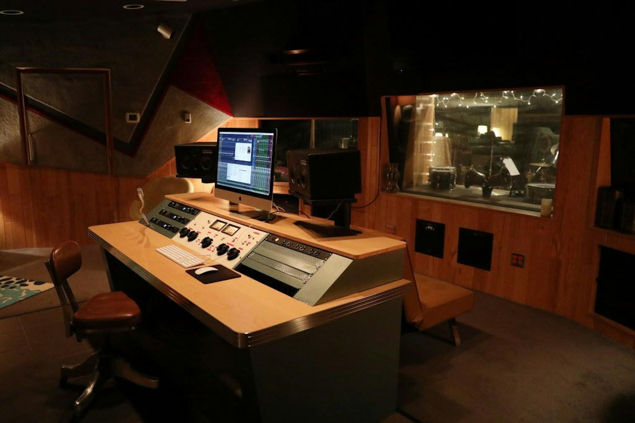 Pictured is the engineering room for Studio A in the former Flyte Tyme Studios.