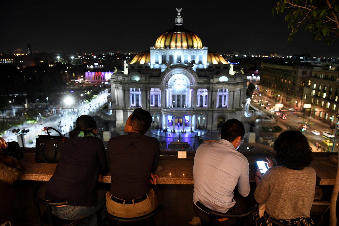 A view from the Sears building of the Palacio de Bellas Artes in Mexico City on February 15, 2018. (Wally Skalij/Los Angeles Times/TNS) ORG XMIT: 1242223