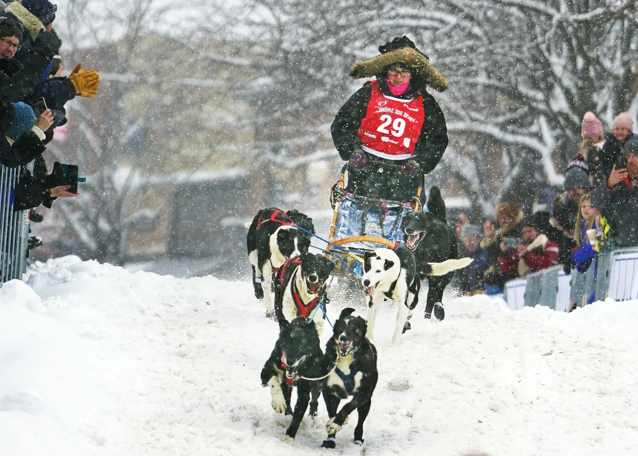 Billie Thompson (29) of Cloquet, Minnesota was off to the races.