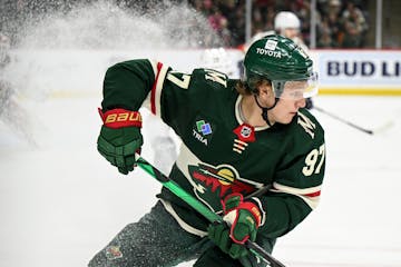 Kirill Kaprizov participated in his first Wild practice Wednesday since suffering a lower-body injury on March 8.