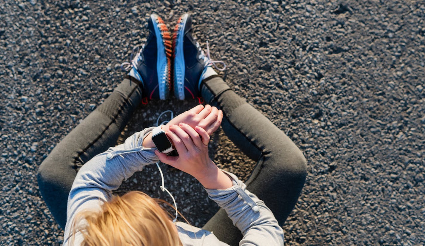 iStock Exerise trackesr are a top fitness trend for 2019.