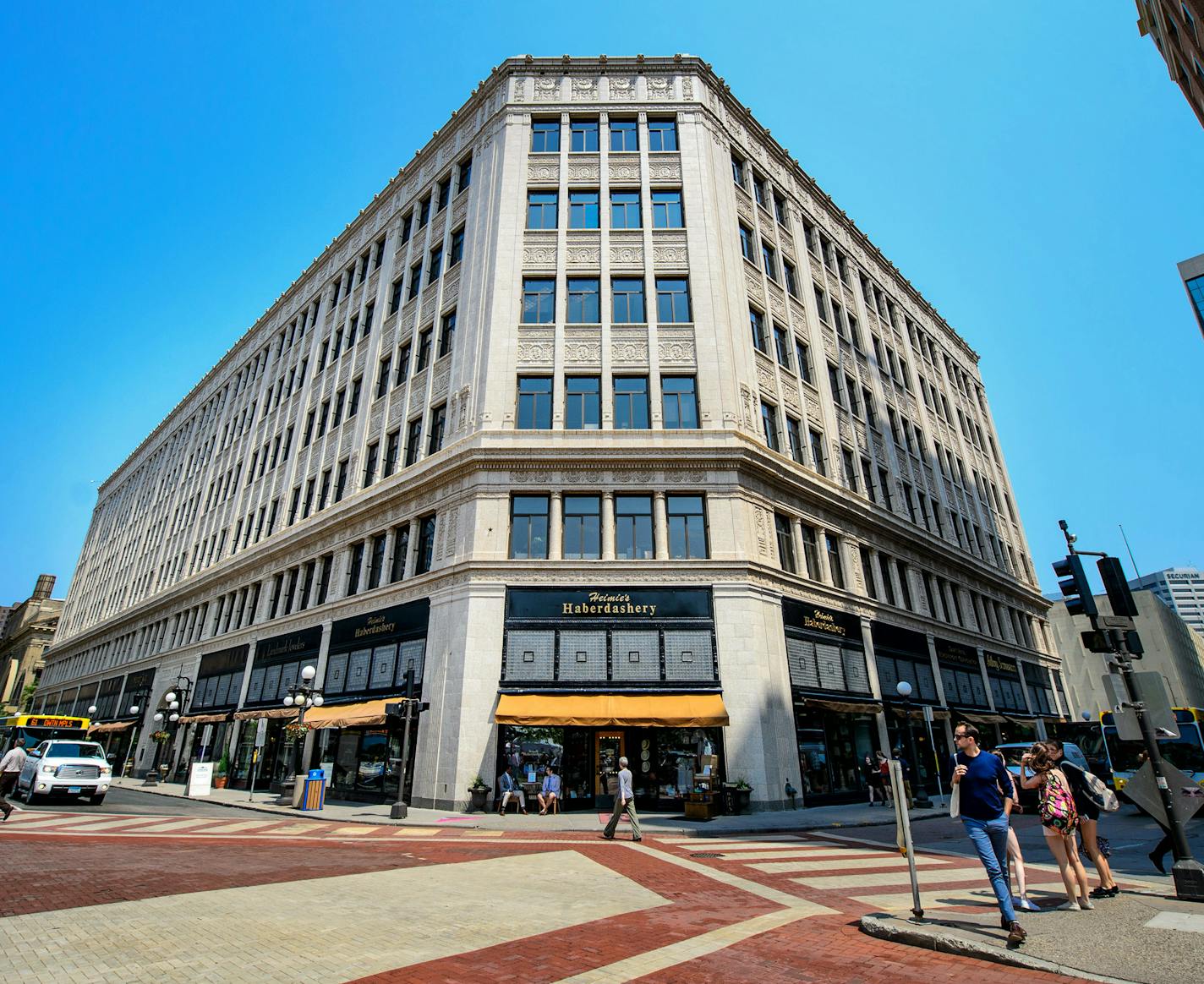 The 1919 Hamm Building features beer-related details, including exterior tiles that depict cherubs sowing, growing and reaping hops.