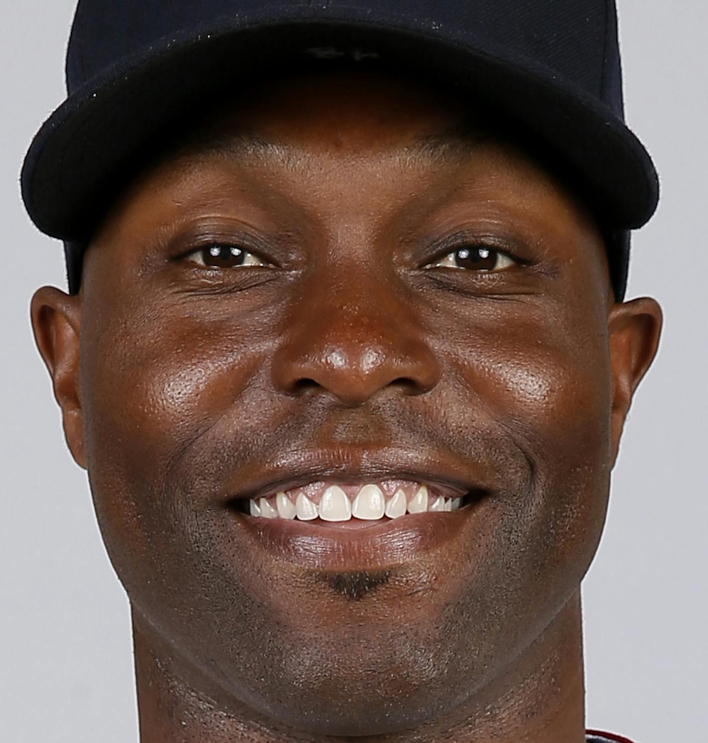 This is a 2015 photo of Torii Hunter of the Minnesota Twins baseball team. This image reflects the Twins active roster as of Tuesday March 3, 2015, when this image was taken. (AP Photo/Tony Gutierrez)