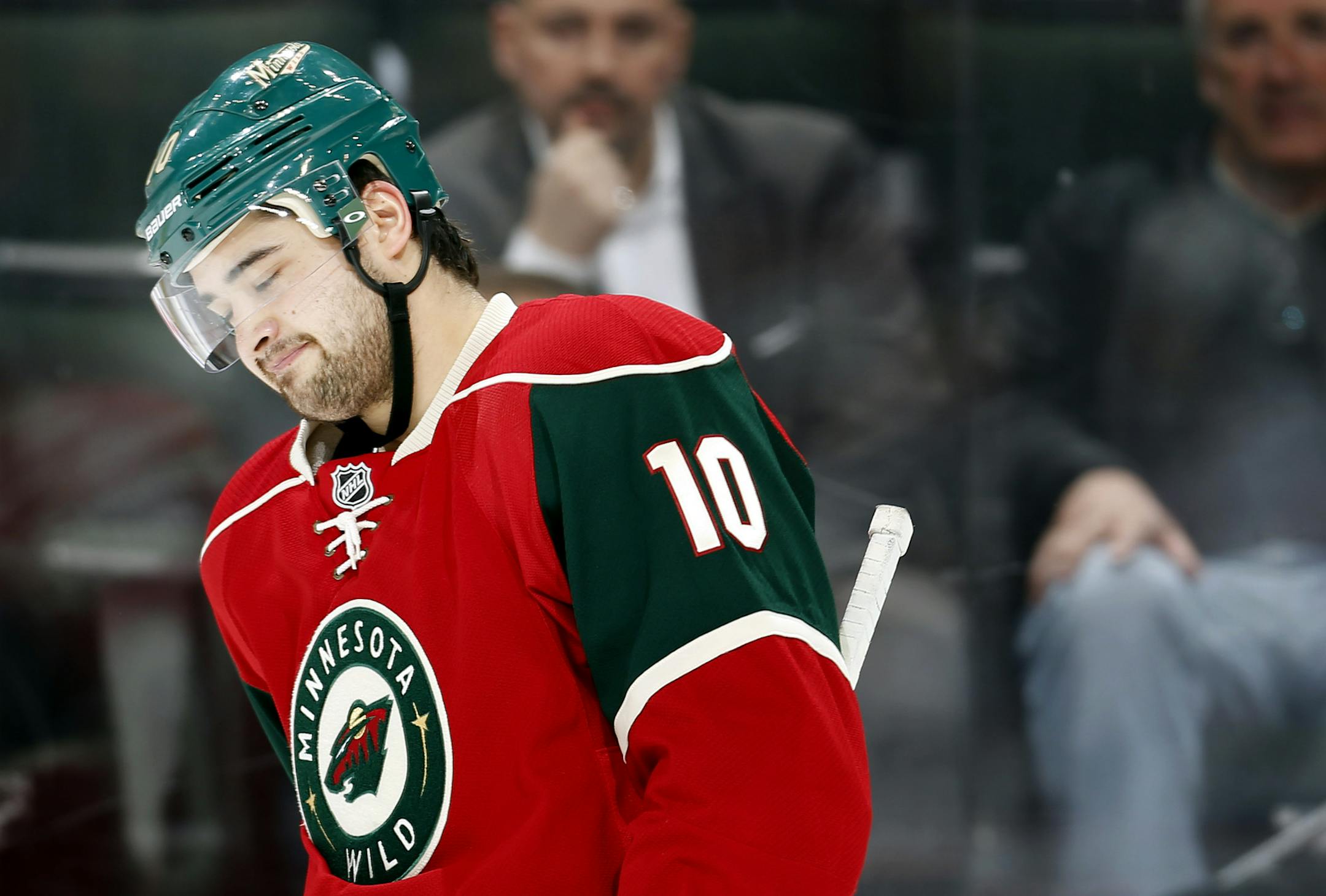 Devin Setoguchi skates for Winnipeg after two seasons with the Wild.