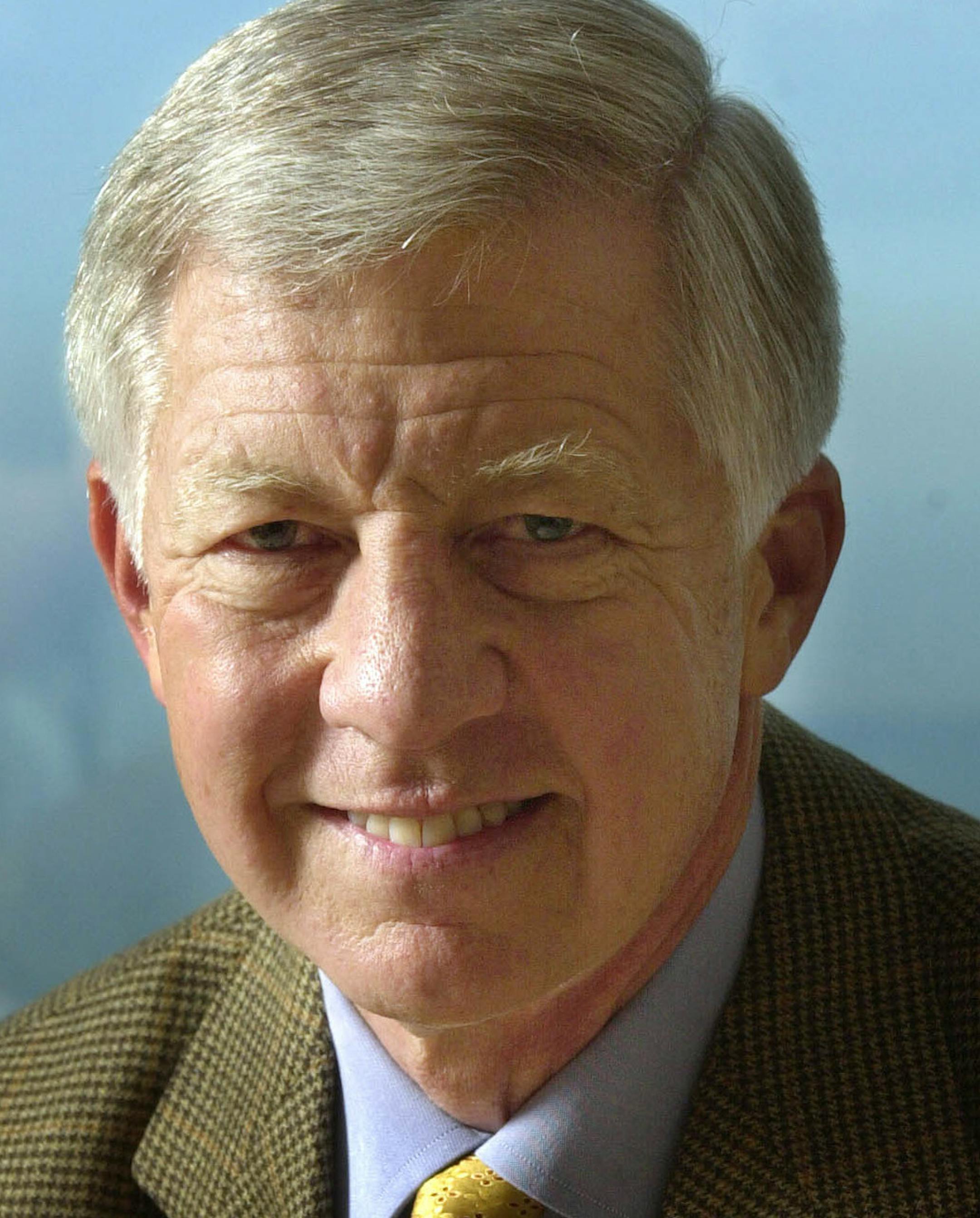 Former CEO of Medtronic, Bill George, just wrote a book that's gotten good reviews. He writes about the recent corporate chicanery and outlines ways business and executives need to change. The book is called Authentic Leadership. He is photographed here in his office on the 49th floor of the IDS building. ORG XMIT: MIN2013022811260326