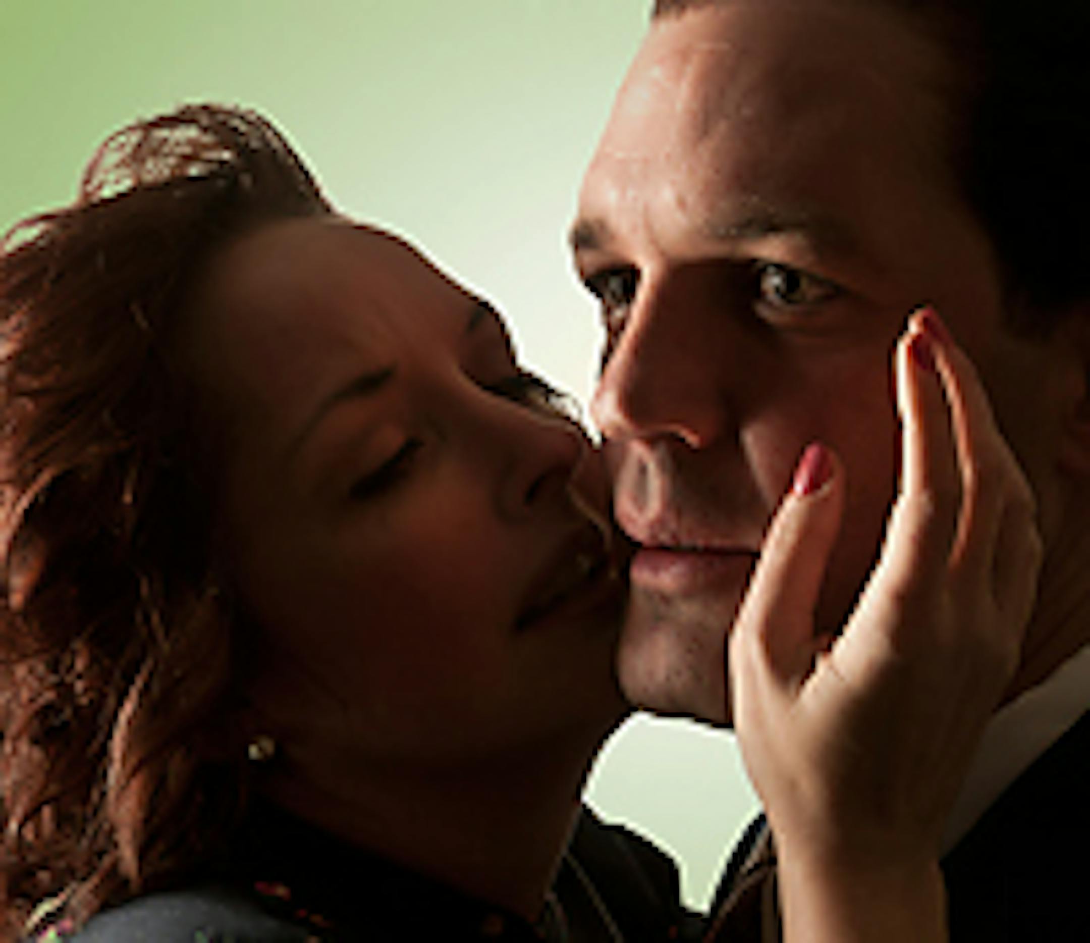 Cheryl Willis and Michael Booth in "Dial M for Murder"