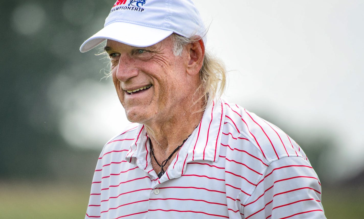 Former Minnesota Governor Jesse Ventura ] GLEN STUBBE * gstubbe@startribune.com September 3, 2015 Former Minnesota Governor Jesse Ventura hosted Brian Whipps, Mike Boeve and Matthew Goeden to 18 holes of golf at his club, TPC Twin Cities in Blaine. The round of golf was auctioned for to benefit the children's charity Wishes & More.