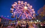 The vertically revolving patio (Ferris wheel) is a popular draw to Betty Danger's Country Club in Minneapolis. The standard Danger Experience on the w