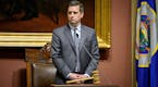 House Speaker Kurt Daudt faced challenges from Minority Leader Paul Thissen for the first hour of the session on access to the public and press, which
