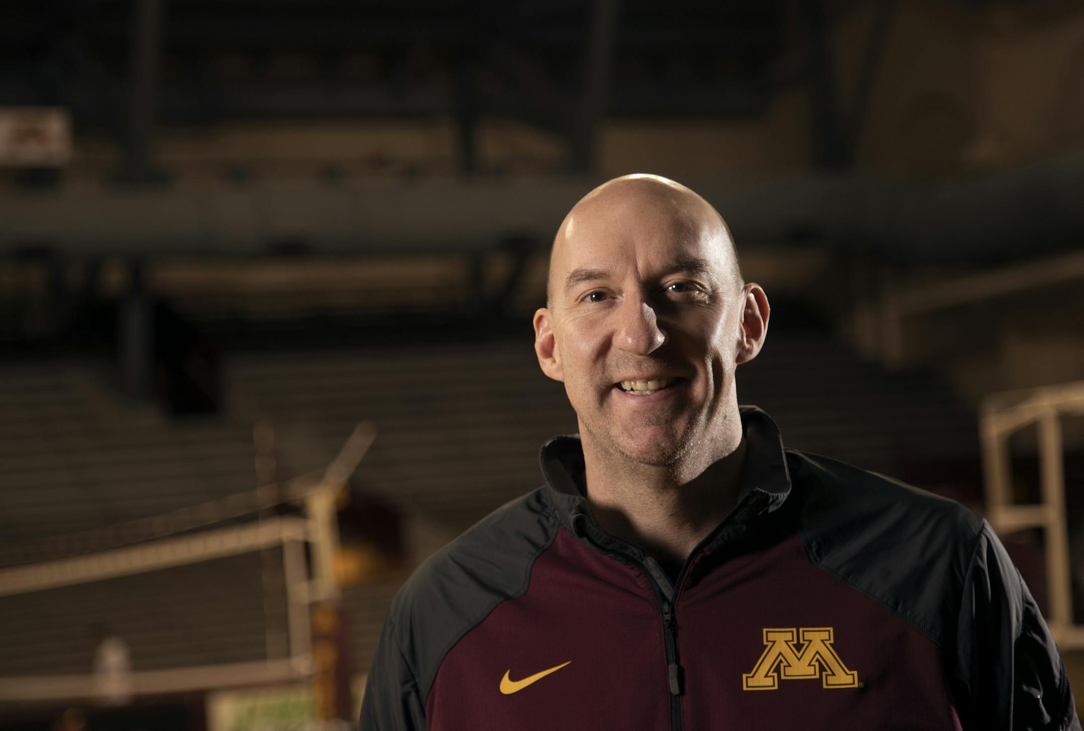 Minnesota head coach Hugh McCutcheon posed for a portrait at the Sports Pavilion December 06,2016 in Minneapolis , MN. ] Jerry Holt / jerry. Holt@Startribune.com ORG XMIT: MIN1612061556295411