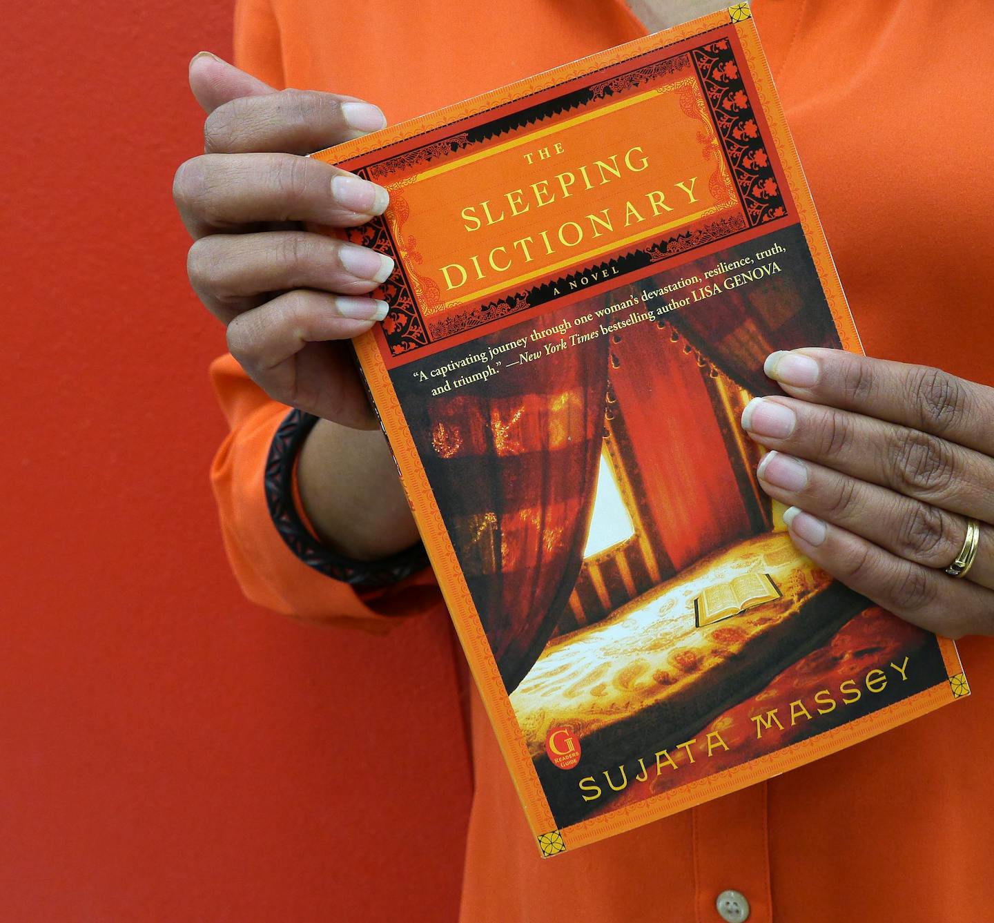 The new book, ' The Sleeping dictionary,' held by the Author, Sujata Massey. When author Sujata Massey decided to write a historical novel set in India, she headed to Minnesota, home to the Ames Library of South Asia, one of the best resources on Indian history, and one of the easiest to access that information in the world. ] Tom Wallace &#x2022; twallace@startribune.com ASSIGNMENT #20030348A __ #MAGIC SAXO/SLUG #842494 Library082013 __ EXTRA INFO: When author Sujata Massey decided to write a h