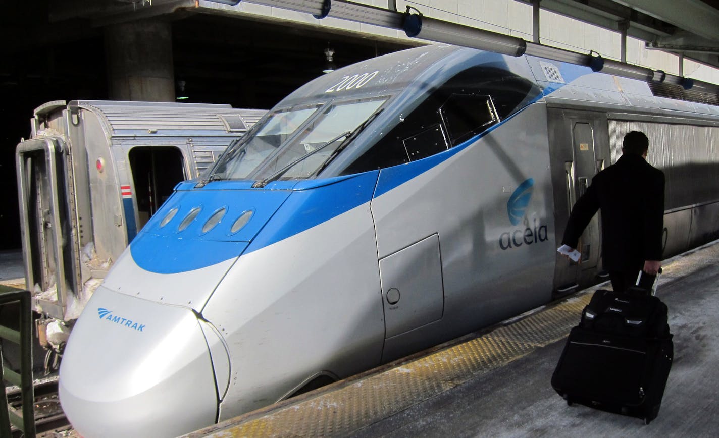 1st photo shows the Cafe Car on Amtrak's Acela Express 2nd photo shows the sign in the Acela's Quiet Car. Each train has one such car, where cell phone use is prohibited and quiet conversation is encouraged.