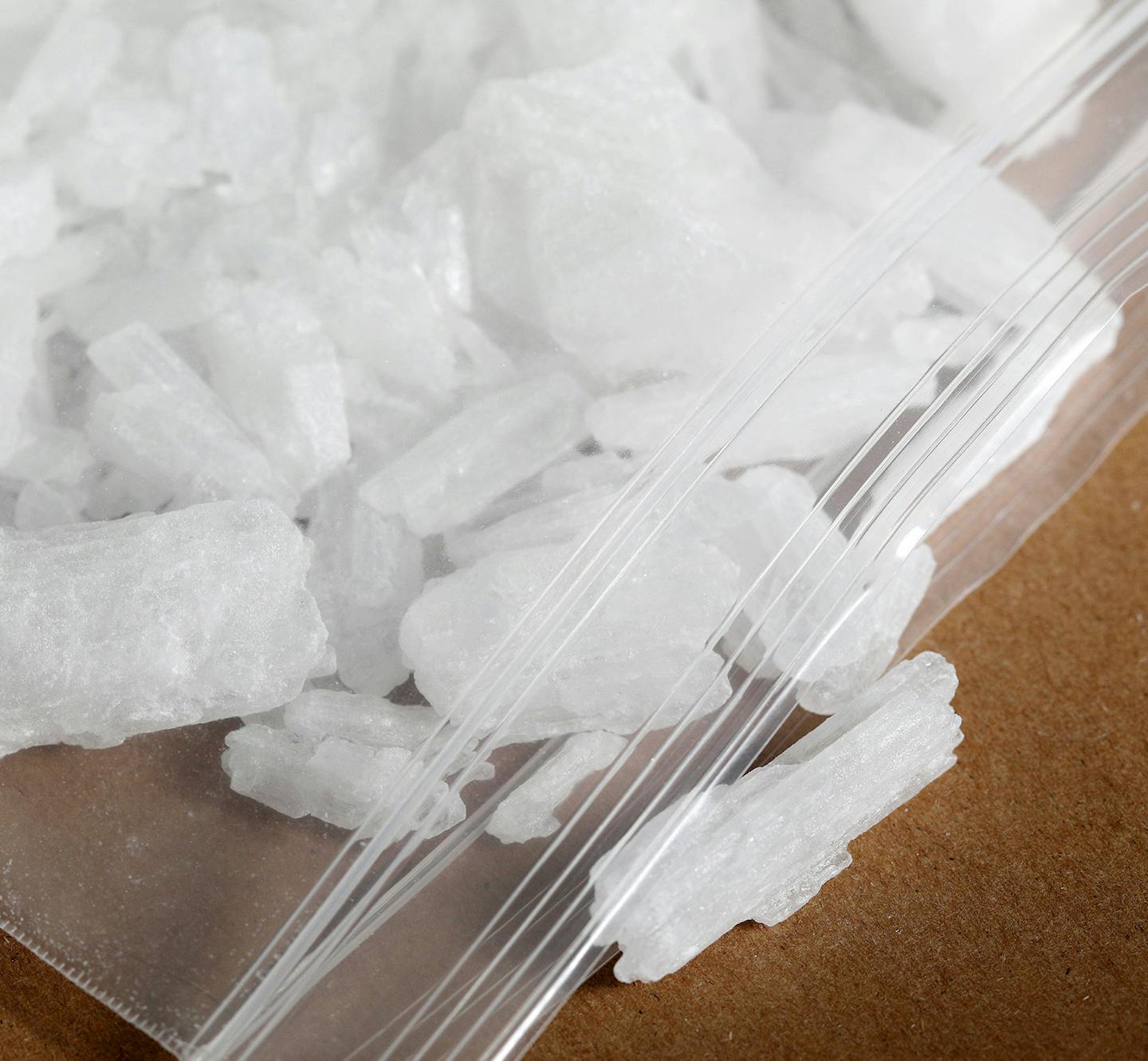 Pure methamphetamine in rock from, known as ice, was photographed at the DEA's North Central Laboratory in Chicago. (Anthony Souffle/Minneapolis Star Tribune/TNS) ORG XMIT: 1263560