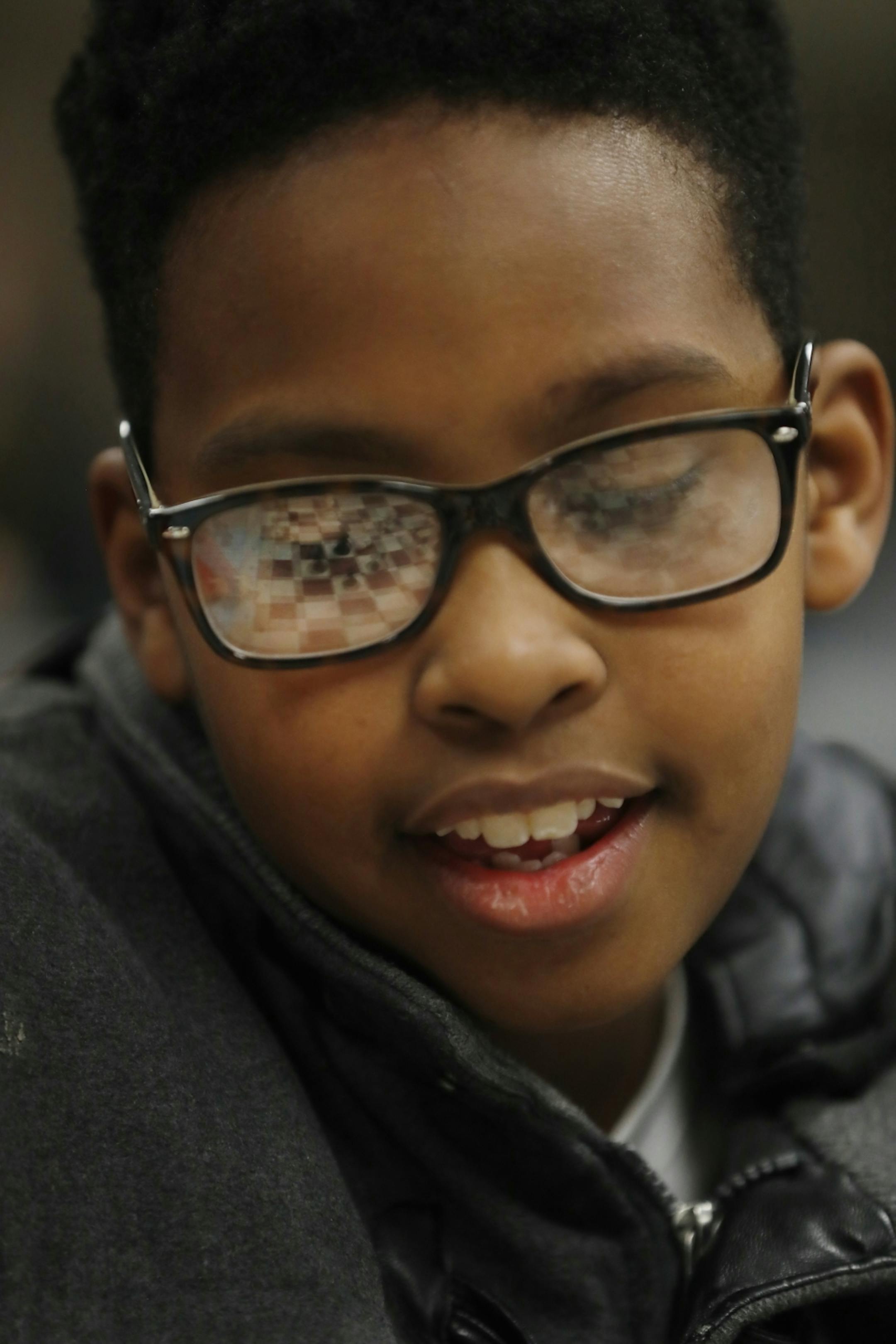 Nazzir Primus,11, who goes by "Cash" ponders his next move.
