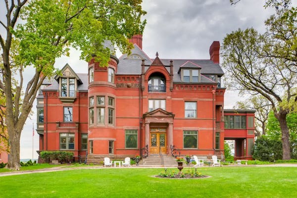 The red-brick mansion has been completely restored and updated by the current owners.