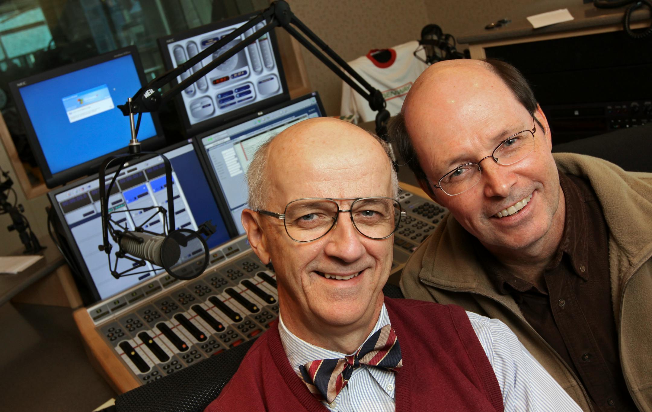 Minnesota Public Radio's Morning Show's Jim Ed Poole and Dale Connelly.